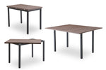expandable study desk to dinning table for four or six adjustable width