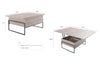adjustable height adjustable width coffee table dining table Functional table multi-purpose table smart furniture