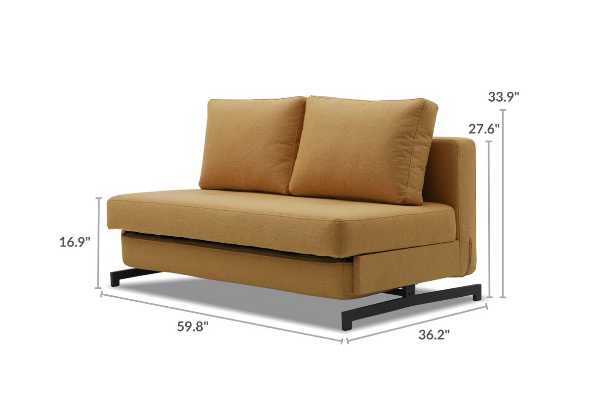 queen-sized sleeper Armless sleeper sofa  condo furniture Functional Furniture  Sofa Beds  modern  comfortable 