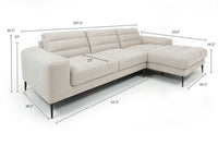 Condo Furniture Living Room Furniture Couch Sofa Chaise Seating Spaze Furniture Beige