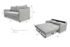Sofa Beds  modern  comfortable  small spaces multi-functional sofa bed queen Noble Sofa Bed dimensions Spaze Furniture