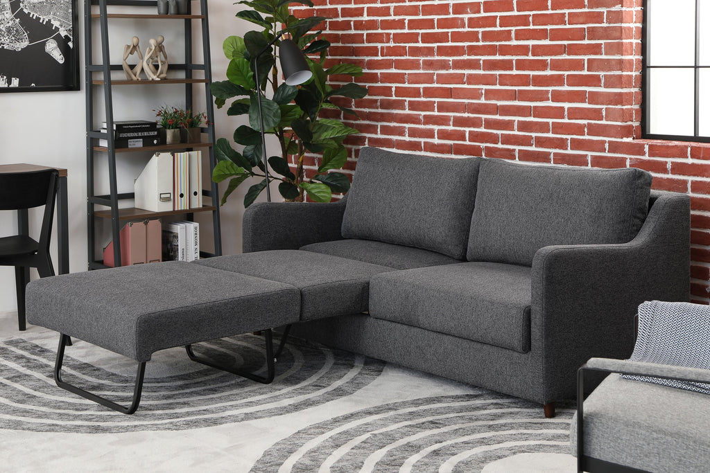 Two-seat sofa bed for comfortable living