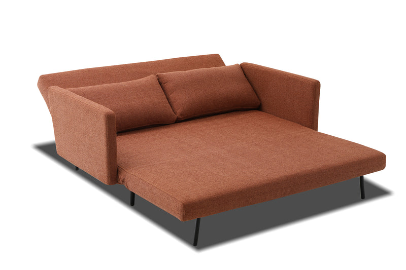 Best sofa bed for small spaces Office sofa bed Queen sleeper sofa condo furniture Functional Furniture Oslo Sofa Bed Bronze Orange