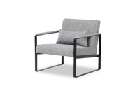 Tessa Armchair Steel Grey Occasional Chair Office Chairs modern comfortable small spaces Spaze Furniture