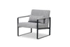 Tessa Armchair Steel Grey Occasional Chair Office Chairs modern comfortable small spaces Spaze Furniture