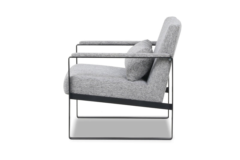 Tessa Armchair Steel Grey Occasional Chair Office Chairs modern comfortable small spaces Spaze Furniture