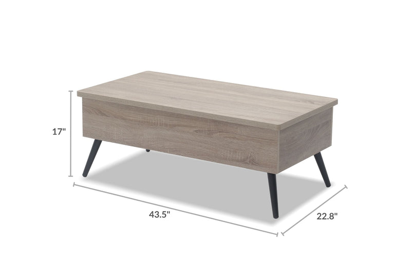 Venera Coffee Table Tables Spaze Furniture adjustable table coffee table with storage lift top table