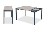 Dion Extendable Table Tables Spaze Furniture Grey Walnut 