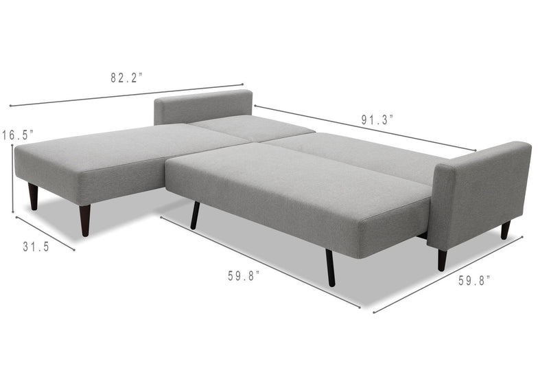 Marline Reversible Sectional Sofa Bed Sofa Beds Spaze Furniture 