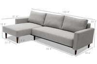 Marline Reversible Sectional Sofa Bed Sofa Beds Spaze Furniture 