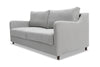 Two-seat sofa bed with sturdy and reliable frame