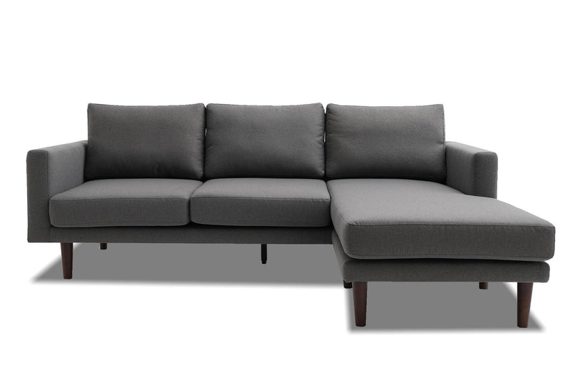 Talora Reversible Sectional Sofas Spaze Furniture Stone Grey 