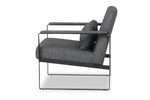 Tessa Armchair Metal Black Occasional Chair Office Chairs modern comfortable small spaces