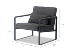 Tessa Chair Chairs Spaze Furniture Dimensions Metal Black